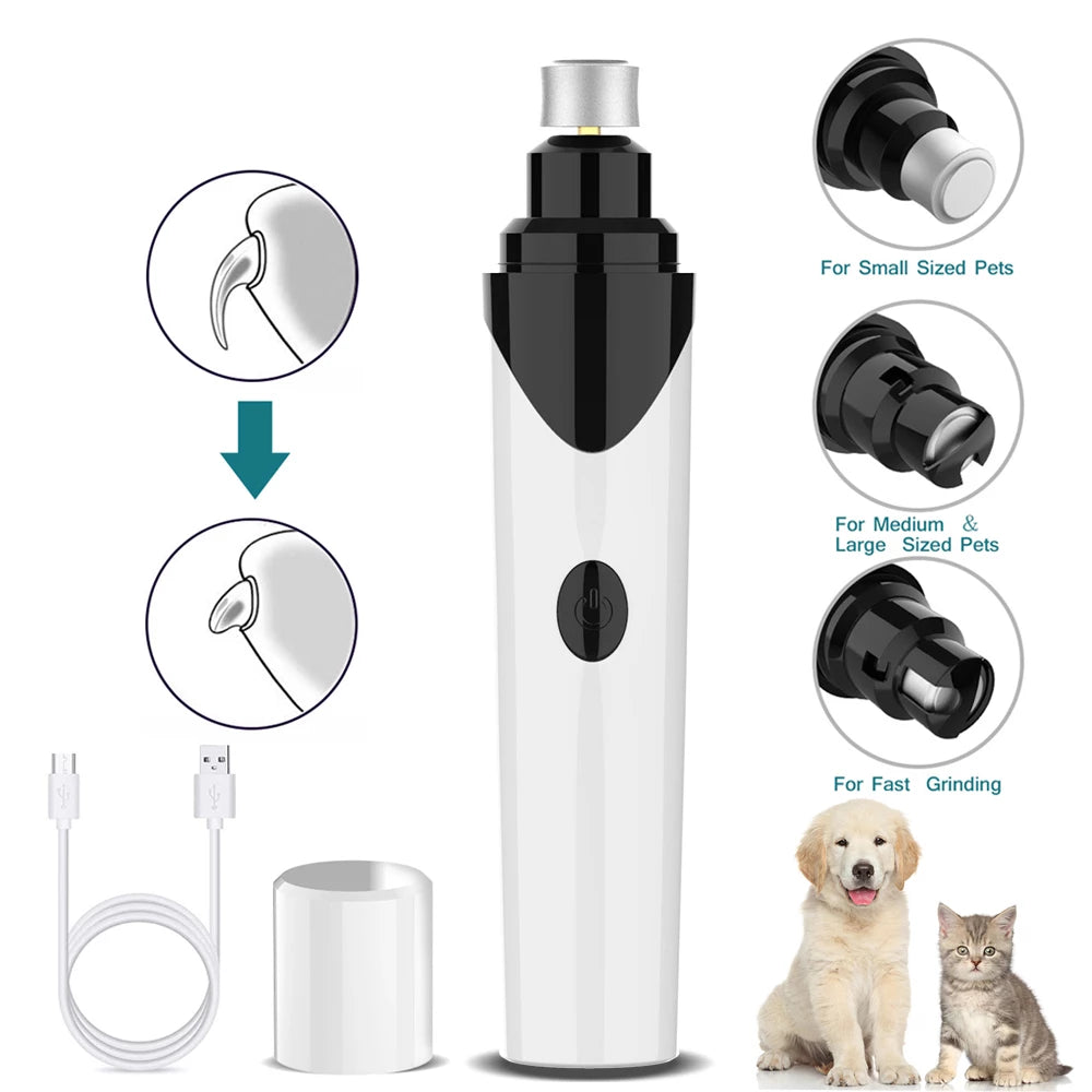 Dog & Cat Rechargeable Nail Grinder Clipper
