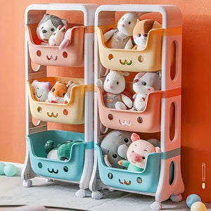 Stackable Tiered Kids Toy Storage Rack